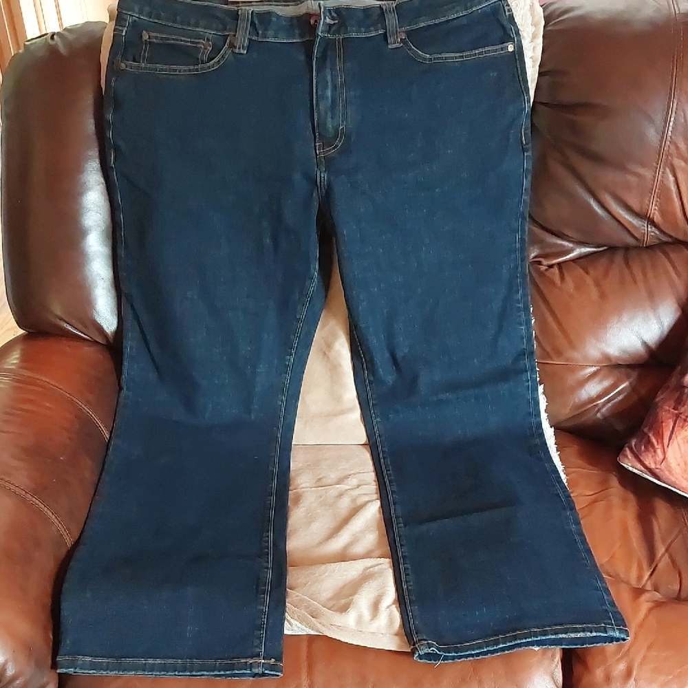 Denver Hayes Blue Flare Wide Leg Jeans